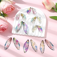 4 Bags 4 Colors Epoxy Resin Pendants&nbsp;RESI-YW0005-36