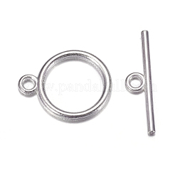 Tibetan Style Toggle Clasps&nbsp;X-TIBE-A12208-S-NR