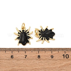 Brass Enamel Pendants&nbsp;KK-Q098-14G