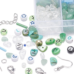 Natural Stone Chip Beads DIY Jewelry Set Making Kit&nbsp;DIY-YW0004-70A