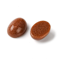 合成ゴールドストーン金砂石カボション  オーバル  8~8.5x6~6.5x2.5~3.5mm&nbsp;G-A094-01B-57