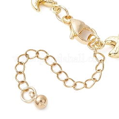 304 Stainless Steel Starfish Link Chain Bracelets for Women&nbsp;AJEW-AN00769