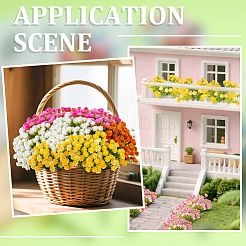 Plastic Artificial Flower&nbsp;AJEW-SP0004-74B
