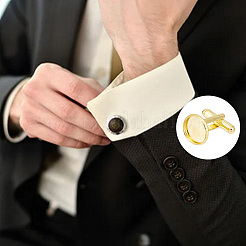DIY Blank Dome Cufflinks Making Kit&nbsp;DIY-GO0001-40