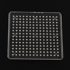 5x5mmDIYアイロンビーズに使用正方形ABCプラスチックペグボード  透明  79x79x5mm&nbsp;DIY-Q009-10