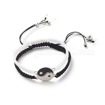 Yin and yang couple bracelet hotsell