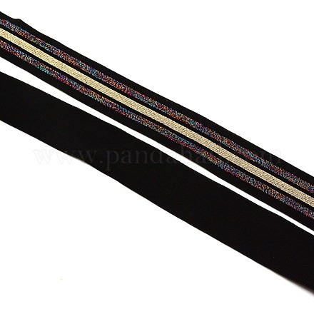 Polyester Elastic Ribbon&nbsp;EC-WH0013-16-1