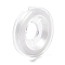 Strong Stretchy Beading Elastic Thread, Flat Elastic Crystal String, White, 0.8mm, about 10.93 yards(10m)/roll