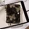 Cloth Loose-leaf Notebook, Butterfly Pattern Journal, Hand Account Release Paper, for School Office Supplies, Black, 148x105mm