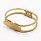 Brass Bangle Making, Blank Bangle Base, Nickel Free, Rack Plating, Nickel Free, Oval, Raw(Unplated), 1-7/8 inchx2-3/8 inch(47x60mm), Tray: 15x40mm