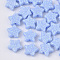 Opaque Acrylic Beads, with Glitter Powder, Star, Light Sky Blue, 9.5x10x4mm, Hole: 1.6mm