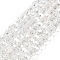 Transparent Glass Beads, 32 Facets, AB Color Plated, Round, Clear, 6x5.5mm, Hole: 1.2mm, about 91pcs/strand, 19.29''(49cm)
