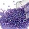 TOHO 11/0 Round Beads, Japanese Seed Beads, (776) Magenta Lined Aqua Rainbow, 2.2mm, Hole: 0.8mm, about 5555pcs/50g