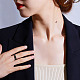 Textured 925 Sterling Silver Cuff Rings&nbsp;JR841A-4