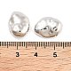 CCBプラスチックビーズ  ナゲット  プラチナ  15x11x5.5mm  穴：1.4mm  約820個/500g&nbsp;CCB-S164-45P-3