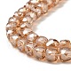 Electroplate Transparent Glass Beads Strands&nbsp;GLAA-C029-03B-07-3