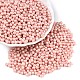 ガラスシードビーズ  不透明色  ラウンド  鮭色  3.5~4x3~3.5mm  穴：0.8~0.9mm  約4500個/ポンド&nbsp;SEED-T007-01C-3
