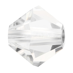 プレシオサ®クリスタルビーズ  チェコクリスタル  双円錐形(451 69 302 ロンデル)  クリスタル00030個  6mm  穴：1mm