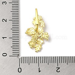 ラックメッキ スターリングシルバー アイスピック ピンチベイル 925個  花  s925スタンプあり  18KGP本金メッキ  21x13x9mm  ピン：1mm&nbsp;STER-NH0001-18G