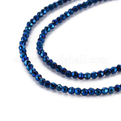 Electroplated Glass Beads Strands&nbsp;EGLA-S174-23D-02