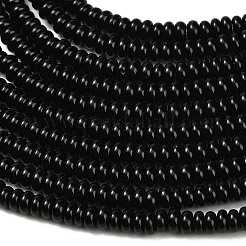 Natural Black Onyx Beads Strands&nbsp;G-L635-A01-4x2mm-01