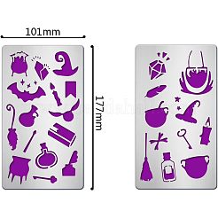 2Pcs 2 Style 304 Stainless Steel Cutting Dies Stencils&nbsp;DIY-FG0001-95