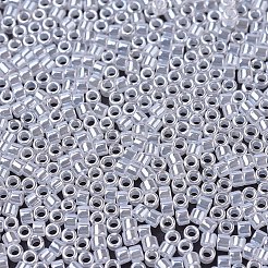 MIYUKIデリカビーズ小  シリンダー  日本製シードビーズ  15/0  （dbs0231)クリスタルセイロン  1.1x1.3mm  穴：0.7mm  約35000PCS /ボトル  10 G /ボトル&nbsp;SEED-JP0008-DBS0231