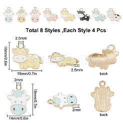 Light Gold Plated Alloy Pendants&nbsp;ENAM-SC0001-73LG