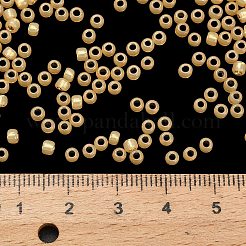 トーホー 8/0ラウンドビーズ  日本製シードビーズ  （シルバーの裏地付きミルキーライトトパーズ2110)個  3mm  穴：1mm  約222個/10g&nbsp;X-SEED-TR08-2110