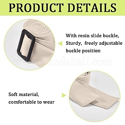 Tie a Knot Polyester Waist Belt with Plastic Buckle&nbsp;AJEW-WH20002-10B