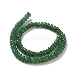 天然石グリーンアベンチュリンビーズ連売り  グレードAB  ロンデル  8x5mm  穴：1.2mm  約70~74個/連  14.76~15.08インチ（37.5~38.3cm）&nbsp;G-D481-03B