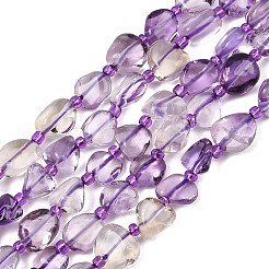 Natural Ametrine Beads Strands&nbsp;GG-CBA3A44-C03-02