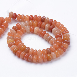 Natural Red Aventurine Bead Strands&nbsp;X-G-R408-5x8-18
