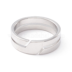 Non-Tarnish 304 Stainless Steel Finger Ring&nbsp;LS-RJEW-Z013-01P