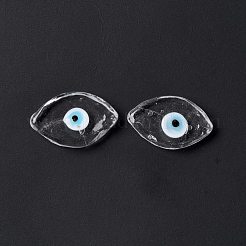 Handmade Evil Eye Lampwork Cabochons&nbsp;LAMP-F025-06A