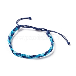 3Pcs 3 Style Plastic Braided Bead Bracelets Set&nbsp;BJEW-B065-08C