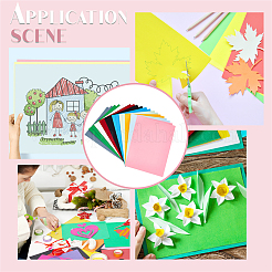 20Pcs 10 Colors Cardboard Paper Card&nbsp;DIY-CP0008-38