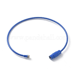 Baking Paint Stainless Steel Cable Wire Keychain&nbsp;AJEW-WH0413-15M