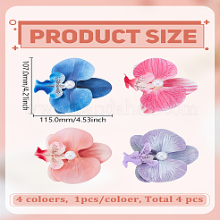 4Pcs 4 Colors Cloth Alligator Hair Clips&nbsp;PHAR-LP0002-32