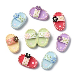 60Pcs 10 Colors Opaque Resin Cabochons&nbsp;CRES-CJ0001-75