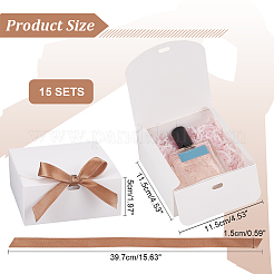 Square Cardboard Paper Jewelry Gift Boxes&nbsp;CBOX-WH0003-35A