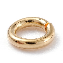 304ステンレススチールオープン丸カン  ラウンド  DIYジュエリークラフト用  18KGP本金メッキ  22ゲージ  4x0.6mm  内径：2.8mm&nbsp;STAS-R060-4x0.6
