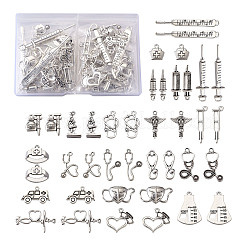 Tibetan Style Zinc Alloy Pendants&nbsp;TIBEP-TA0002-36AS-RS
