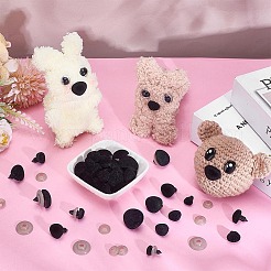 6 Styles Triangle PS Plastic with Goose Down Craft Safety Nose&nbsp;FIND-PH0027-33A
