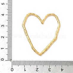 304 Stainless Steel Textured Heart Linking Rings&nbsp;STAS-G373-02G-03