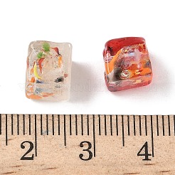Baking Paint Handmade Gold Sand Lampwork Beads&nbsp;LAMP-P072-01A-M