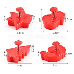 Christmas Themed Plastic Plastic Cookie Cutters&nbsp;BAKE-PW0007-023