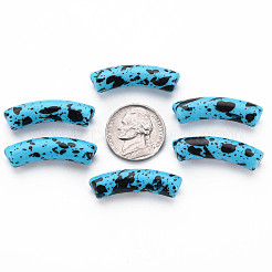 Opaque Spray Painted Acrylic Beads&nbsp;MACR-S372-002F-B07