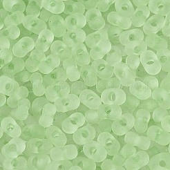 FGB Frosted Transparent Glass Seed Beads&nbsp;SEED-N013-06A-08