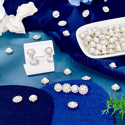 200Pcs 2 Styles Flower Alloy Glass Sew on Rhinestone&nbsp;FIND-TA0006-31